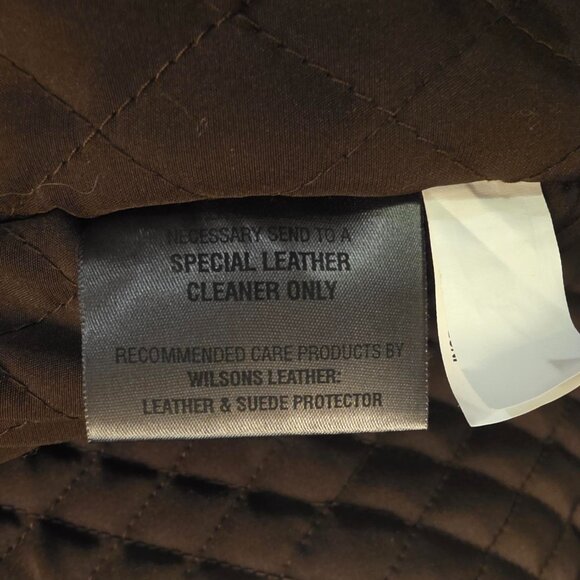 Vintage WILSONS Leather M. Julian Men's XXL Jacket Brown Quilt Lined EUC - Picture 10 of 13